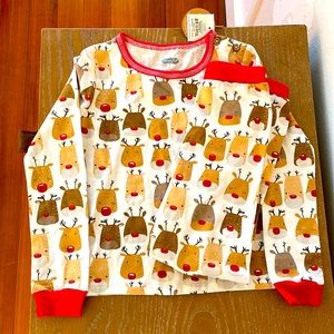 NWT Adorable Mud Pie Reindeer PJs